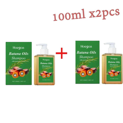 Hoegoa Batana Oil Shampoo duo pack 100ml natural plant-based hair care for all hair types